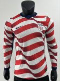 2026 World Cup USA Home Long Sleeve Player Version Soccer Jersey*长袖球员