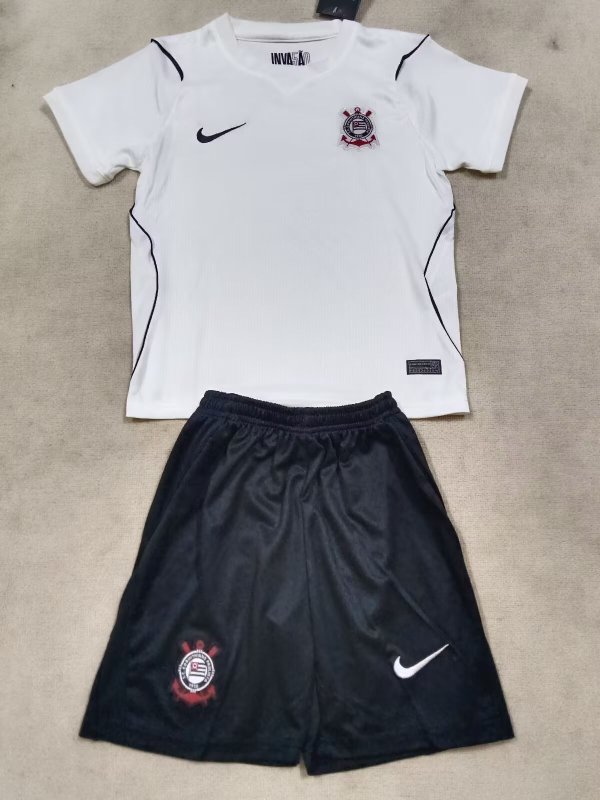 26-27 Corinthians Home Kids Soccer Jersey