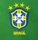 1998 Brazil Green Retro Soccer Jersey