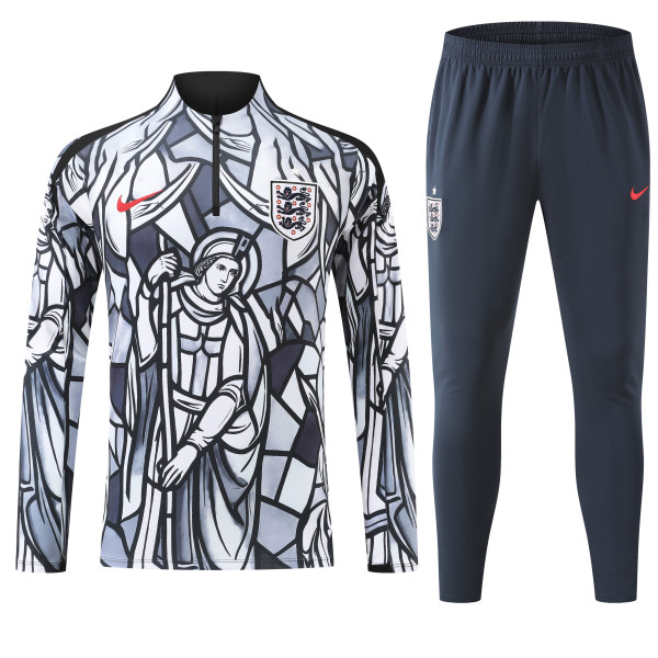 26-27  England High Quality Half Pull Tracksuit