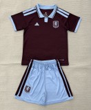 26-27 Aston Villa Home Kids Soccer Jersey