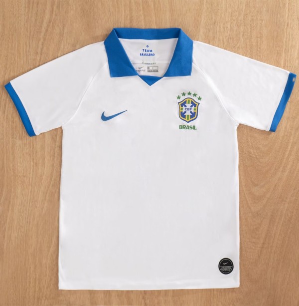 2019 Brazil Away Retro Soccer Jersey