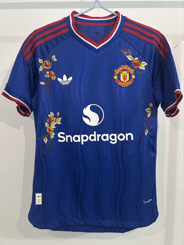 26-27 Man Utd Away Embroidered Version Player Version Soccer Jersey