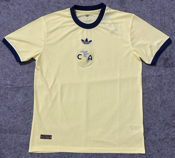 26-27 Club America Yellow 110th Anniversary Edition Fans Soccer Jersey