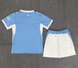 26-27 Man City Home Kids Soccer Jersey