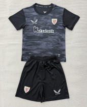 26-27 Bilbao Black GoalKeeper Kids Soccer Jersey