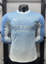 26-27 Man City Home Long Sleeve Player Version Soccer Jersey (长袖球员)