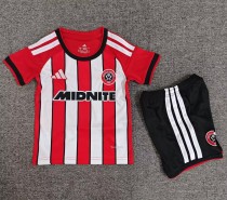26-27 Sheffield United Home Kids Soccer Jersey