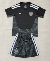26-27 Celtic Black Goalkeeper Kids Soccer Jersey