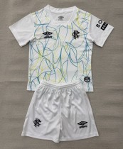 26-27 Rangers White GoalKeeper Kids Soccer Jersey