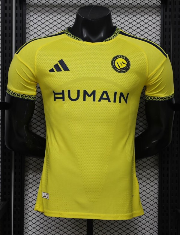 26-27 AL-Nassr Home Player Version Soccer Jersey*带广告
