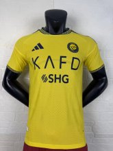 26-27 AL-Nassr Home Player Version Soccer Jersey*带广告