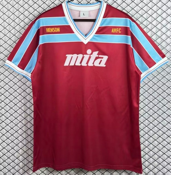 1985-1987 Aston Villa Home Retro Soccer Jersey