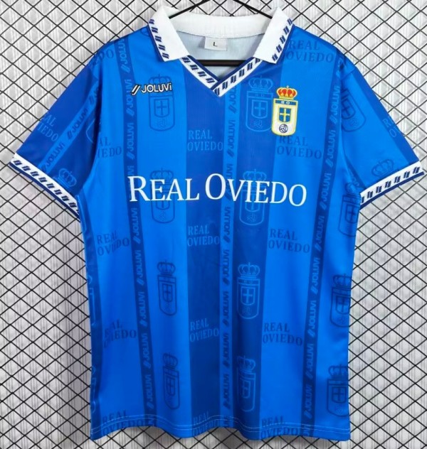1997-1998 Real Oviedo Home Retro Soccer Jersey