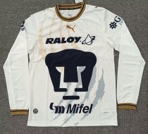 26-27 Pumas UNAM Home Long Sleeve Fans Soccer Jersey (长袖)