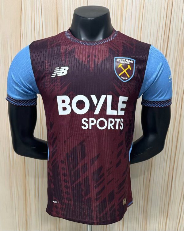 26-27 West Ham Home Player Version Soccer Jersey