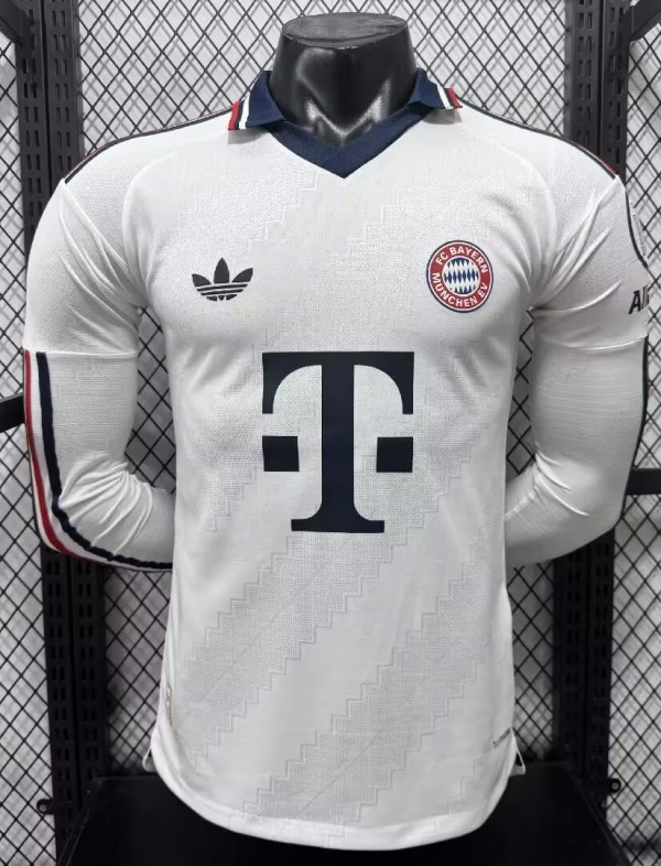 26-27 Bayern Away Long Sleeve Player Version Soccer Jersey (长袖球员)