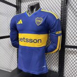 26-27 Boca Juniors Home Long Sleeve Player Version Soccer Jersey*长袖球员