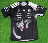 2026 Benz New Pattern Heat Transfer Printing Short Sleeve Racing Suit