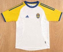 2002 Sweden Away Retro Soccer Jersey