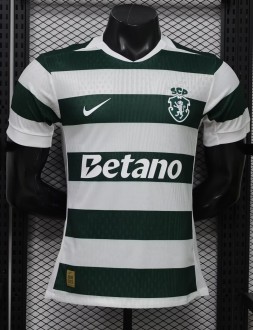 26-27 Sporting Lisbon Home Player Version Soccer Jersey