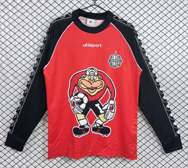 2002 Club Olimpia Away GoalKeeper Long Sleeve Retro Soccer Jersey (长袖)