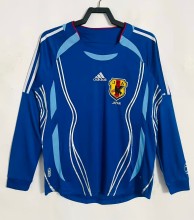2006 Japan Home Long Sleeve Retro Soccer Jersey