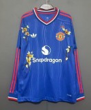 26-27 Man Utd Away Embroidered Version Long Sleeve Fans Soccer Jersey (长袖)