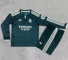26-27 RMA Away Long Sleeve Kids Soccer Jersey