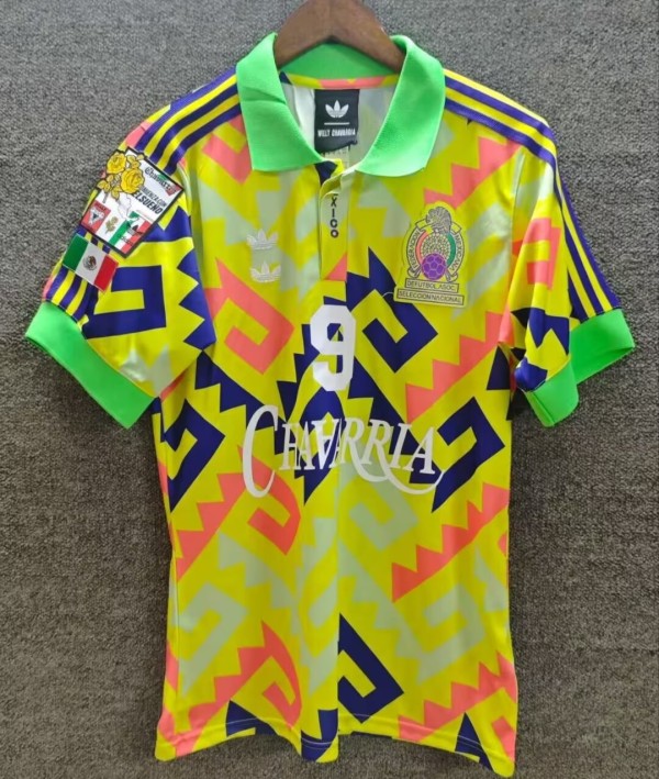 26-27 Mexico Retro Version Fans Soccer Jersey