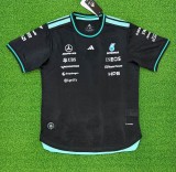 2026 Mercedes New Pattern Heat Transfer Printing Short Sleeve Racing Suit