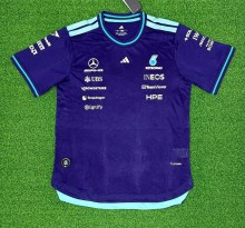 2026 Mercedes New Pattern Heat Transfer Printing Short Sleeve Racing Suit