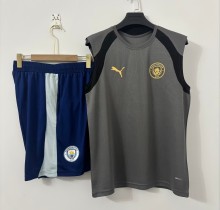 26-27 Man City High Quality Tank Top And Shorts Suit