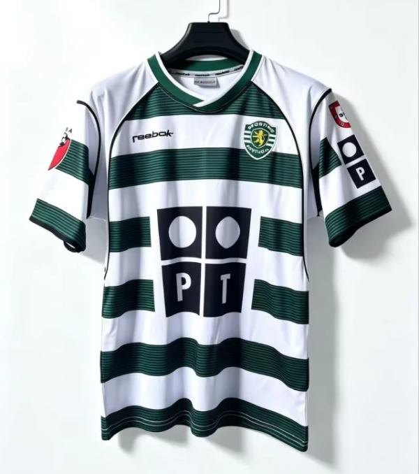 2001-2003 Sporting  Lisbon Home Retro Soccer Jersey