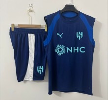 26-27 Al-Hilal High Quality Tank Top And Shorts Suit