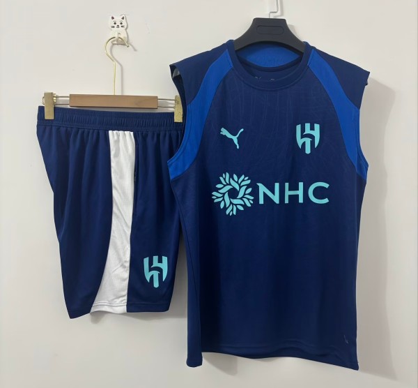 26-27 Al-Hilal High Quality Tank Top And Shorts Suit