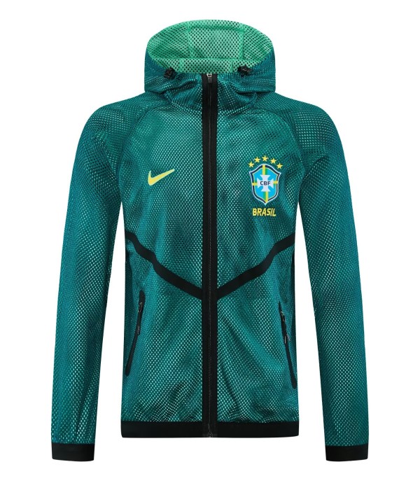 2026 Brazil Yellow Pre-Competition Training Windbreaker