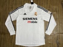 2004-2005 RMA Home Long Sleeve Retro Soccer Jersey