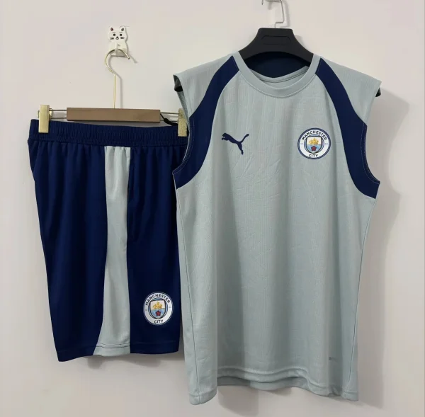 26-27 Man City High Quality Tank Top And Shorts Suit
