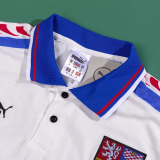 1996-1998 Czech Republic Away Retro Soccer Jersey