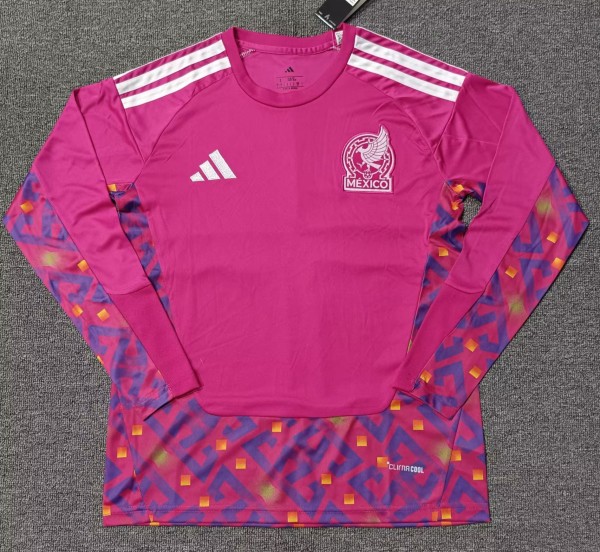 25-26 Mexico Goalkeeper Long Sleeve Fans Soccer Jersey (长袖)