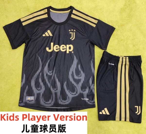 26-27 JUV Third Kids Player Version Soccer Jersey (球员童装)