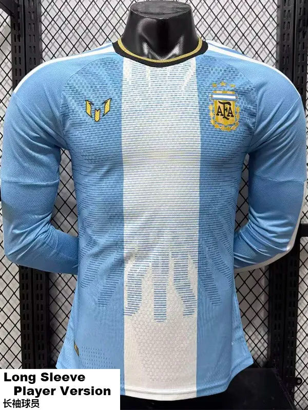 26-27 Argentina Messi Farewell Match Long Sleeve Player Version Soccer Jersey (长袖球员)