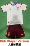 2026 World Cup Spain Away Kids Player Version Soccer Jersey (球员童装) (With 2 Star)*两颗星