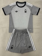 26-27 Nottingham Grey Goalkeeper Kids Soccer Jersey