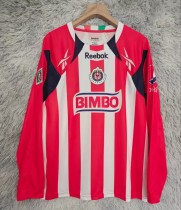 2010-2011 Chivas Home Long Sleeve Retro Soccer Jersey