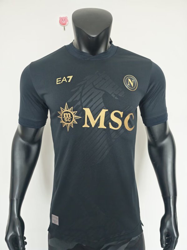26-27 Napoli Fourth Black Player Version Soccer Jersey