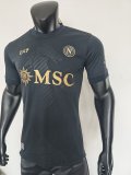 26-27 Napoli Fourth Black Player Version Soccer Jersey