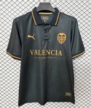 26-27 Valencia Black Retro Version Fans Soccer Jersey