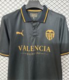 26-27 Valencia Black Retro Version Fans Soccer Jersey